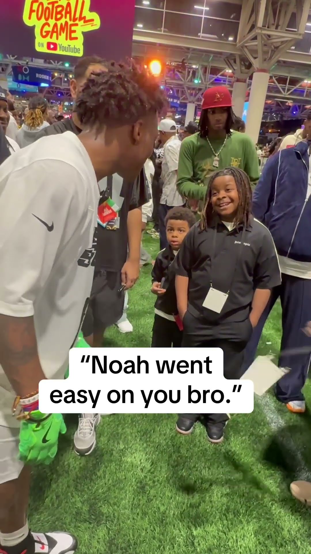 This kid says Noah Lyles took it easy on IShowSpeed ?