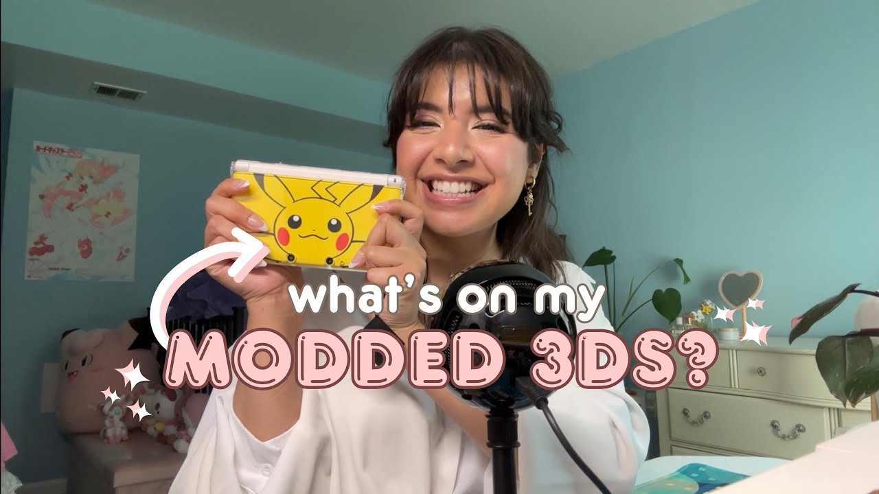 Тур по модифицированной Pikachu 3DS XL + больше 💛 игр (на физических носителях и в цифровом форма...