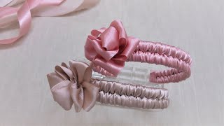 DIY Ribbon Headband - How to Make Braided Headband with Satin Ribbon –Easy No Sew Scrunchie Hairband