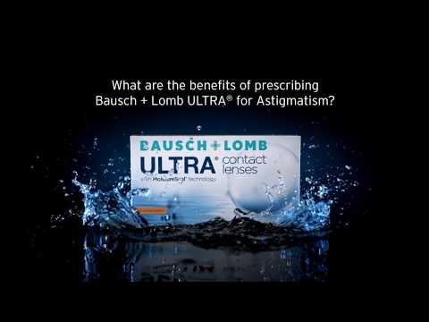 MoistureSeal® Technology के साथ Bausch + Lomb ULTRA® कॉन्टैक्ट लेंस