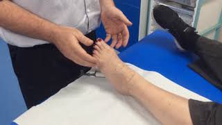 How to check for the dorsalis pedis & anterior tibial pulse with a Doppler