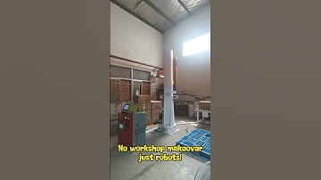 No workshop makeover!Just robots!😎 #stacking #depalletizing  #palletizing #automation #palletizer
