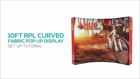 Airborne Visuals 10 ft Curved Fabric Pop Up Display