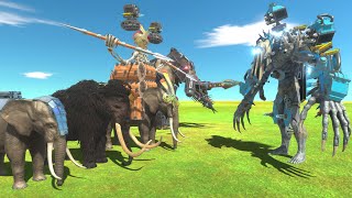 Elephant Team VS Evolution and Scourge  Animal Revolt Battle Simulator