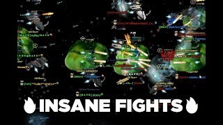 DarkOrbit - 🔥INSANE MERGE FIGHTS!!🔥 100+ players [GE2/CZ3/CZ2/CZ1]