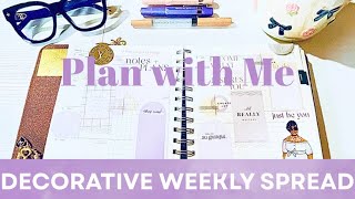 Decorative Plan With Me A5 Spiral Planner | Cream & Lilac Weekly Spread | Relaxing Sticker Planning screenshot 5