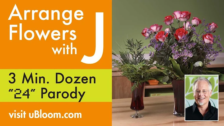 How to Arrange Flowers- A Dozen Roses in less than...