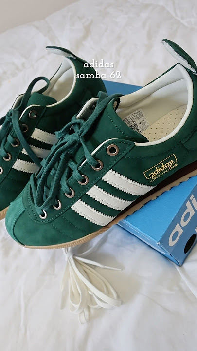 adding a new one to the collection 💚 #adidas #samba62