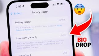 iPhone Battery Health SUDDENLY DROPS 😧