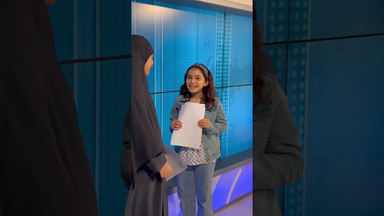 دورة المذيع الصغير مع الدكتورة رانيا جمال ضمن دورات النشء في معهد الجزيرة للإعلام .
