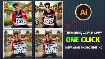 Instagram Viral Happy New year Wala Al Photo Editing| New Year 2025 Editing| Bing image creator