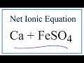 Net Ionic Equations and Solubility