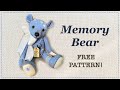 Memory Bear || Patchwork Bear || FREE PATTERN! || Full step by step Tutorial with Lisa Pay