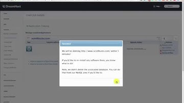 Uninstall WordPress from Dreamhost Shared hosting