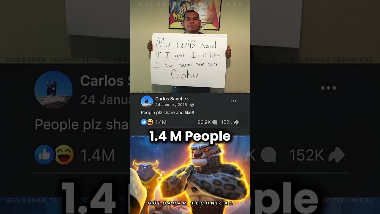 When your wife says 1M likes to name your son Goku | Internet actually delivers the dream 😂🔥