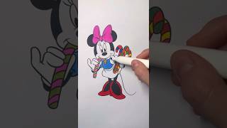 💋 Minnie Mouse coloring 💄#disney #mickeymouse #art