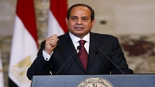 Six years after uprising, Sisi says Egypt 'on right track'