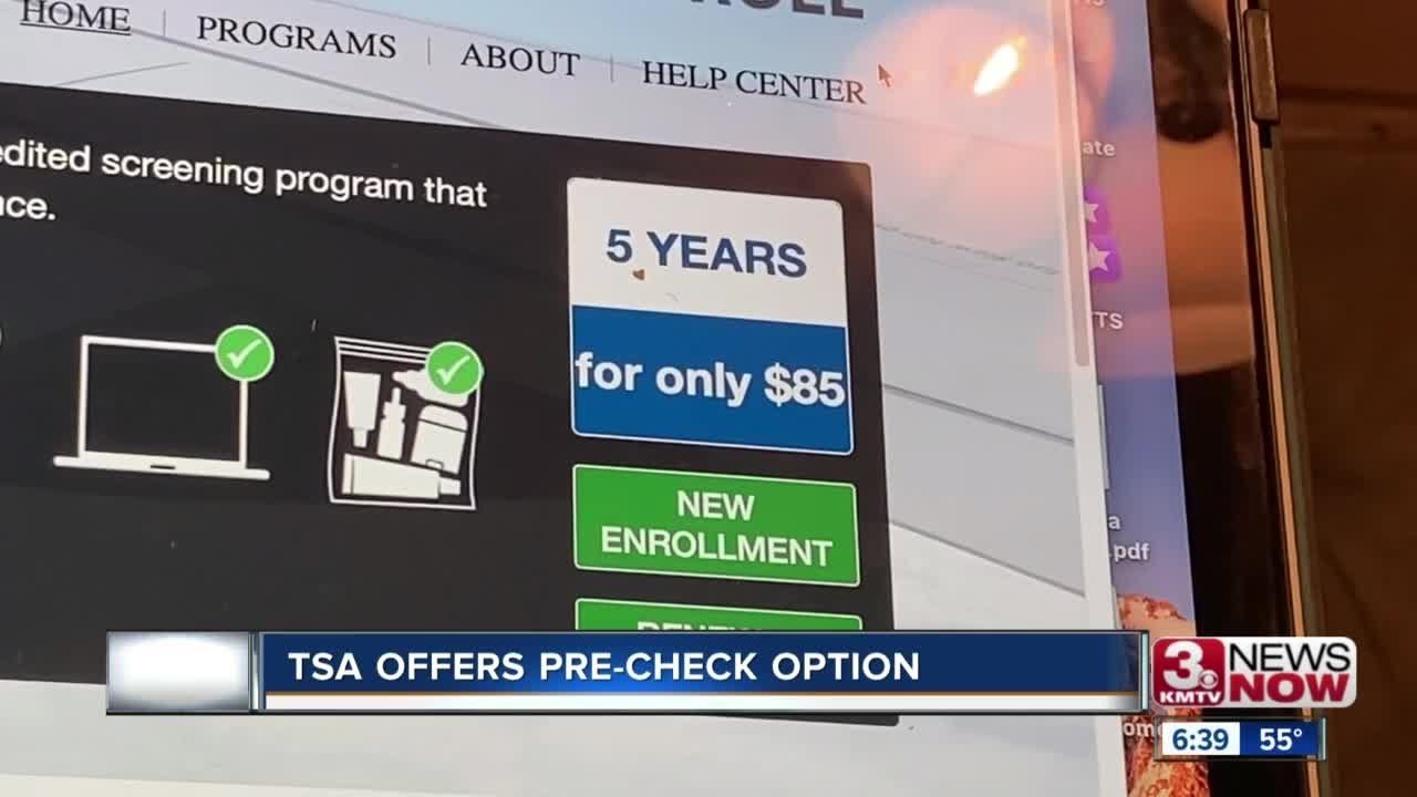 TSA offers pre-check option - YouTube