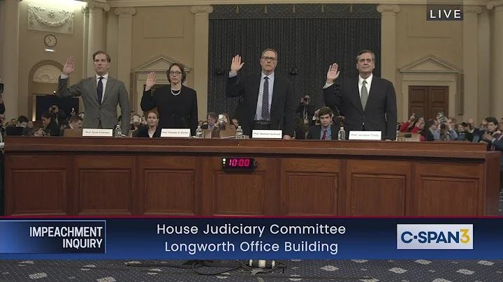 House Impeachment Inquiry Hearing  Feldman, Karlan, Gerhardt & Turley Testimony