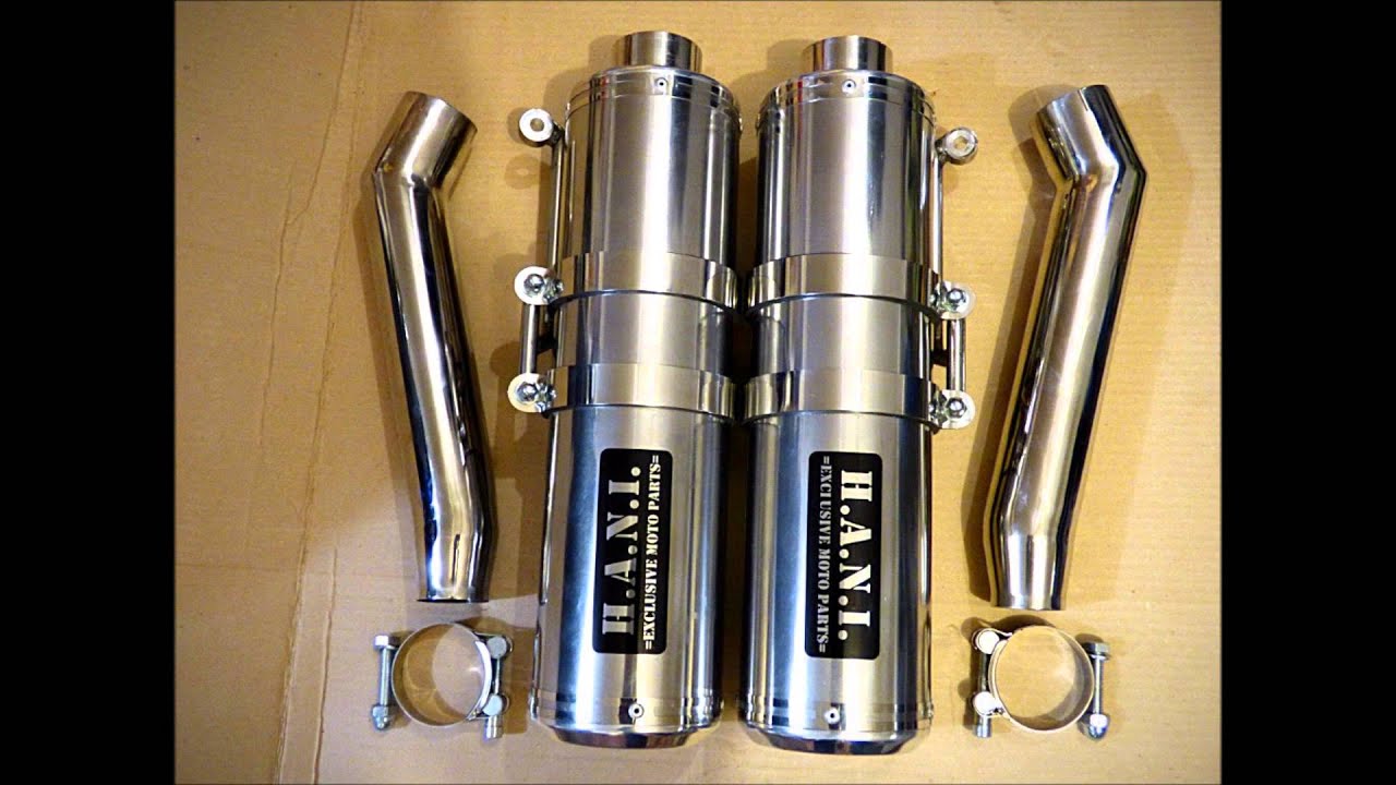 H A N I Exhaust Full size system / short version (40 cm). XJR 1300