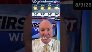 #FirstAlertWeather Forecast Sunday Evening: August 9, 2026