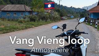 Vang Vieng Loop on Scooter in 4K / no music or filters / Laos 🇱🇦