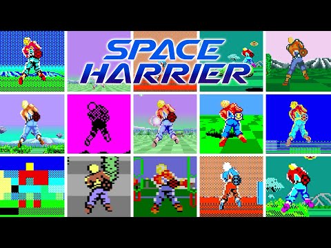 Space Harrier Versions Comparison HD 60 FPS 