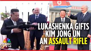 Just In Case Lukashenko Gives North Koreas Kim Jong Un A Rifle As A Gift Of Friendship N18G