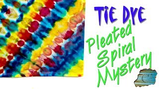 How to Tie Dye:  Pleated Spiral Mystery  [Ice Dye]