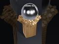 10000 KG Ball vs 10000 Cubes