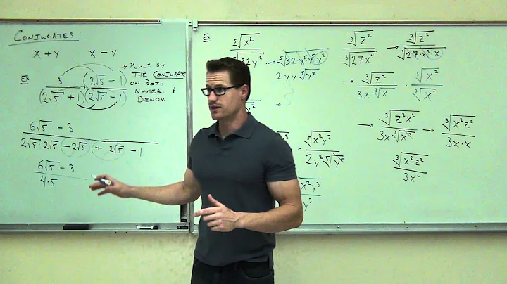 Intermediate Algebra Lecture 10.5:  Rationalization of Radical Expressions (Roots)
