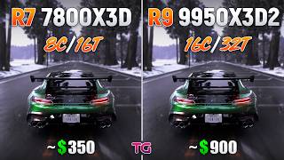 Ryzen 7 7800X3D vs Ryzen 9 9950X3D2 - Test in 10 Games screenshot 1