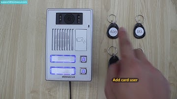 HOMSECUR BC112-2 Video Intercom Camera - RFID Card Management & Unlock Duration Adjustment