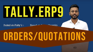 Orders & Quotations in Tally.ERP9 | Vedanta Educational Academy