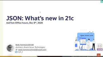 JSON Type and other new JSON features in Oracle Database 21