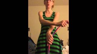 Hula Hoop Tricks: Double Arm Weave (Vertical Arm Cross) Tutorial