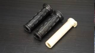 CBX750F　RC17/プログリップ ハンドル グリップ左右&スロットルホルダーはこんな感じです。