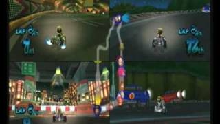 Celebrity Dad, Mom & Xavi play Mario Kart Wii Wealth