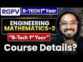 RGPV Engineering Mathematics-2 Complete Batch Details, Plan and More | B-Tech 1st year