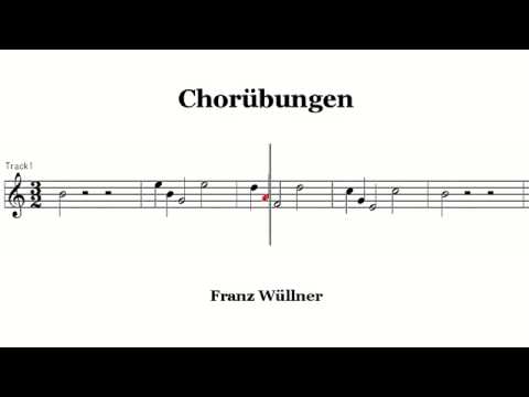 Chorubungen 36d 6度音程　合唱練習 コールユーブンゲン
