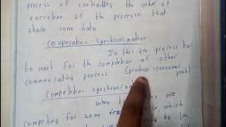 14  Process synchronization and its types