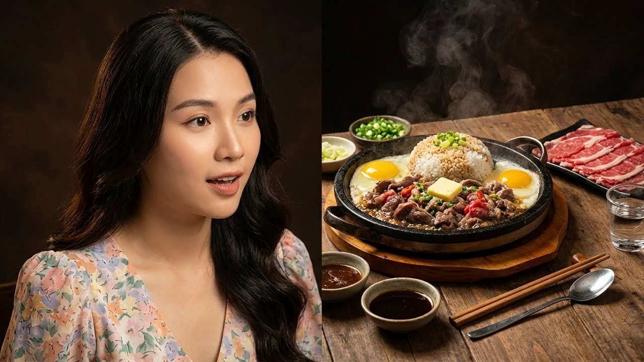 Cooking & Eating on a Hot Stone ASMR  Beef Rice, Egg Yolk Melt, Crispy Bottom