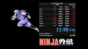 Ninja Gaiden (NES) any% speedrun 11:50.8 PB