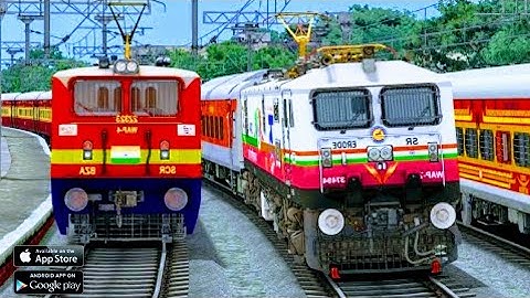 LHB RAJDHANI OVERTAKE ICF RAJDHANI EXP | BUMPY RAILROAD | Train Simulator | NB490 GAMING