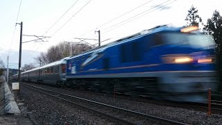 2016,1,8 最後の青釜EF510-514「カシオペア」運用に入る!(雪のきらきらうえつ他)