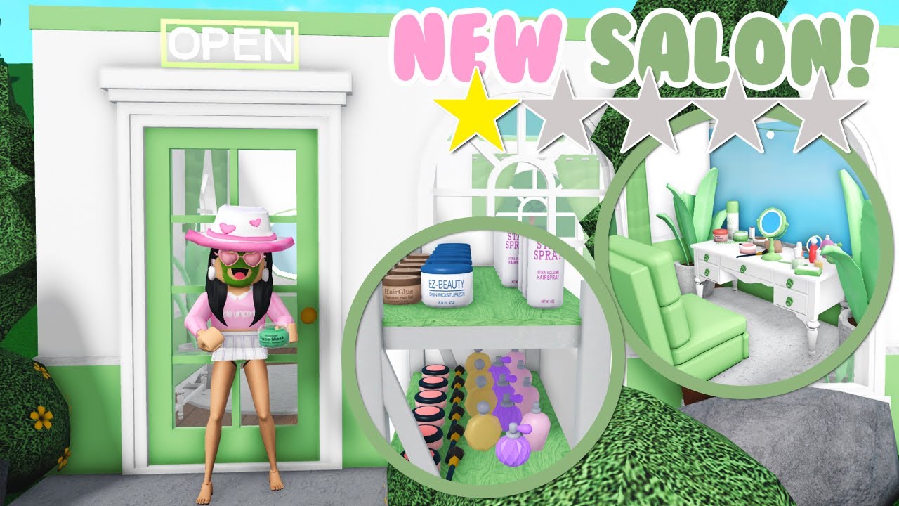 Building The WORST REVIEWED Salon In Bloxburg! *NEW MAKEUP ITEMS* YouTube