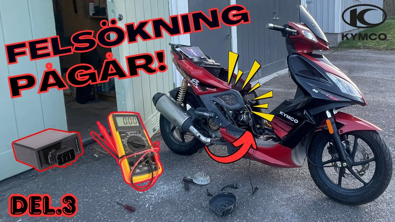 Tändplatta, Cdi-box & Tändspole ... Kymco super 8 50Cc,Klass 1 moped ( EU moppe / 45 moppe ) Vlogg.3