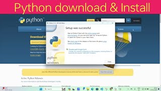 python download and install in windows 🪟 10/11