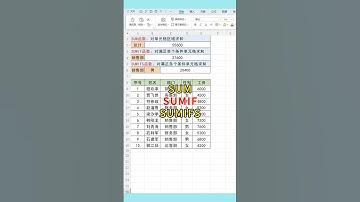 求和3兄弟，文员面试必会函数。#excel #wps #文员 #0基础学电脑 #函数