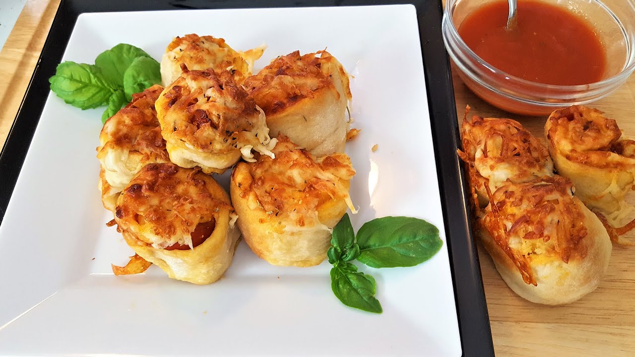 Ninja Foodi Air Fried Pizza Pinwheels Full Video YouTube